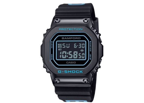 CASIO G-SHOCK GM-5600BWD-1 Black Aqua Blue BAMFORD Collaboration Model