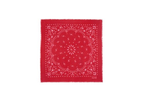 Kujten Large Bandana Hachiko Red Flag Candy Pink