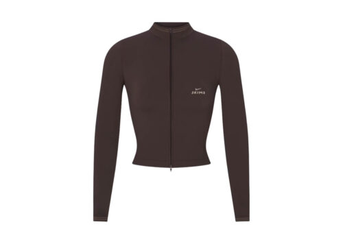 SKIMS NikeSKIMS Ribbed Seamless Zip Up Crop Jacket Phoenix