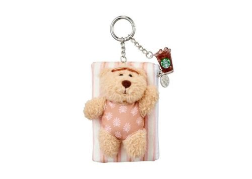 Starbucks Korea Plush Bearista Keychain Pouch 2025 Summer Breeze