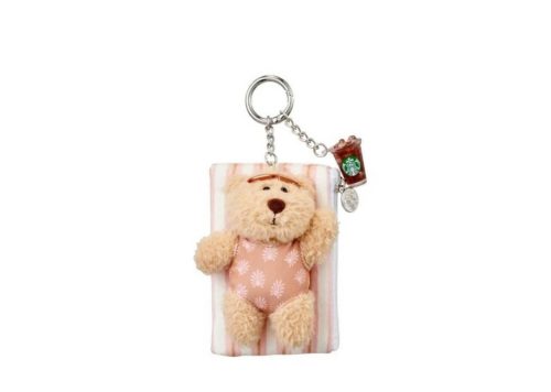 Starbucks Korea Plush Bearista Keychain Pouch – 2025 Summer Breeze (Limited Edition)