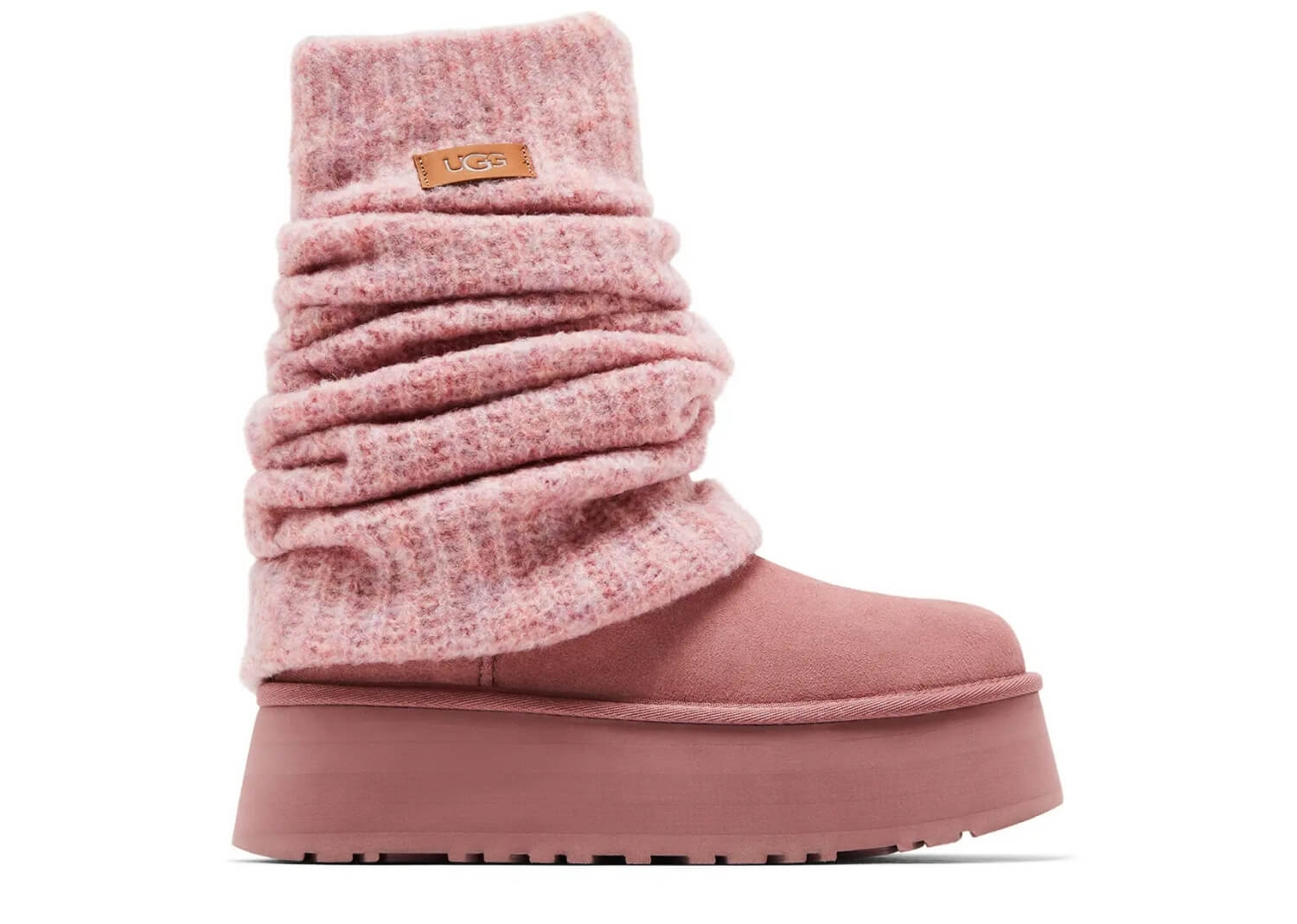 UGG Classic Mini Dipper Legwarmer Boot Pink Dawn (W)
