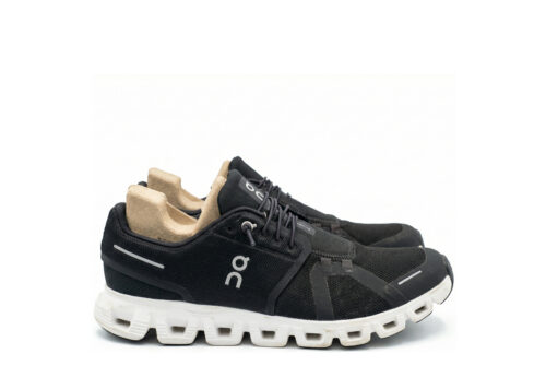 On Cloud 6 Siyah-Beyaz Spor Ayakkabı