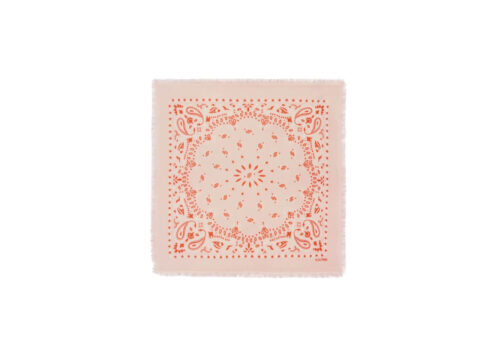 Kujten Small Bandana Hachi Bico Skin Small Cashmere Bandana two-tone printed