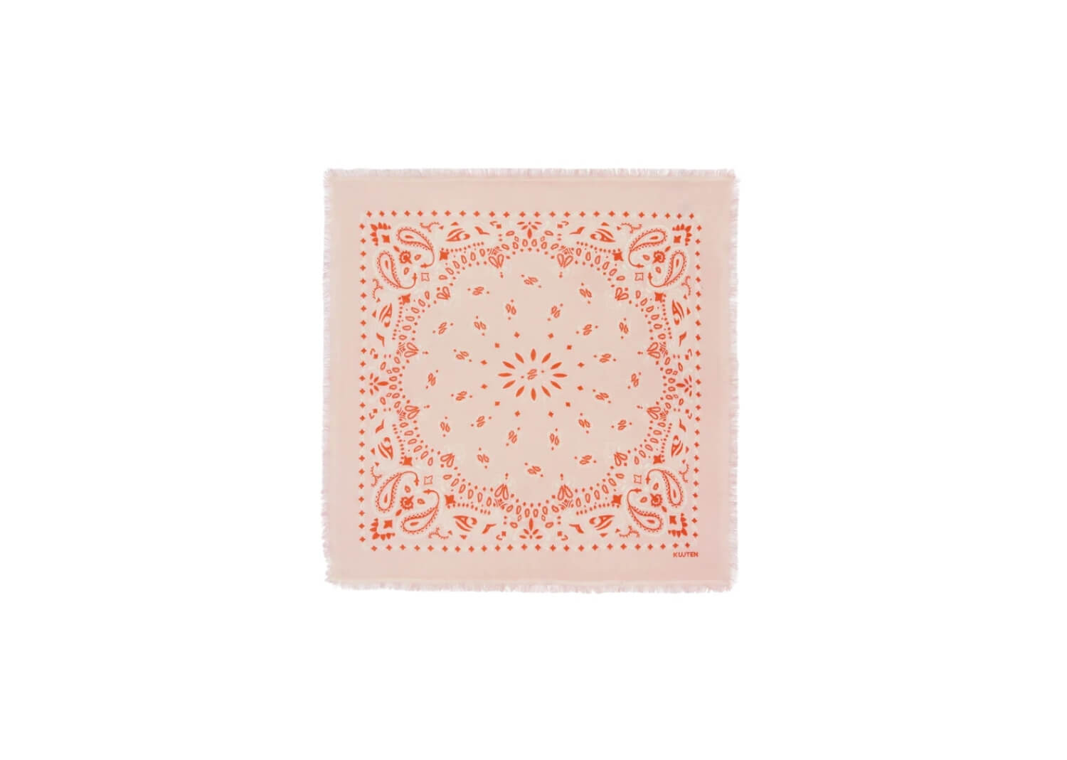 Kujten Small Bandana Hachi Bico Skin Small Cashmere Bandana two-tone printed