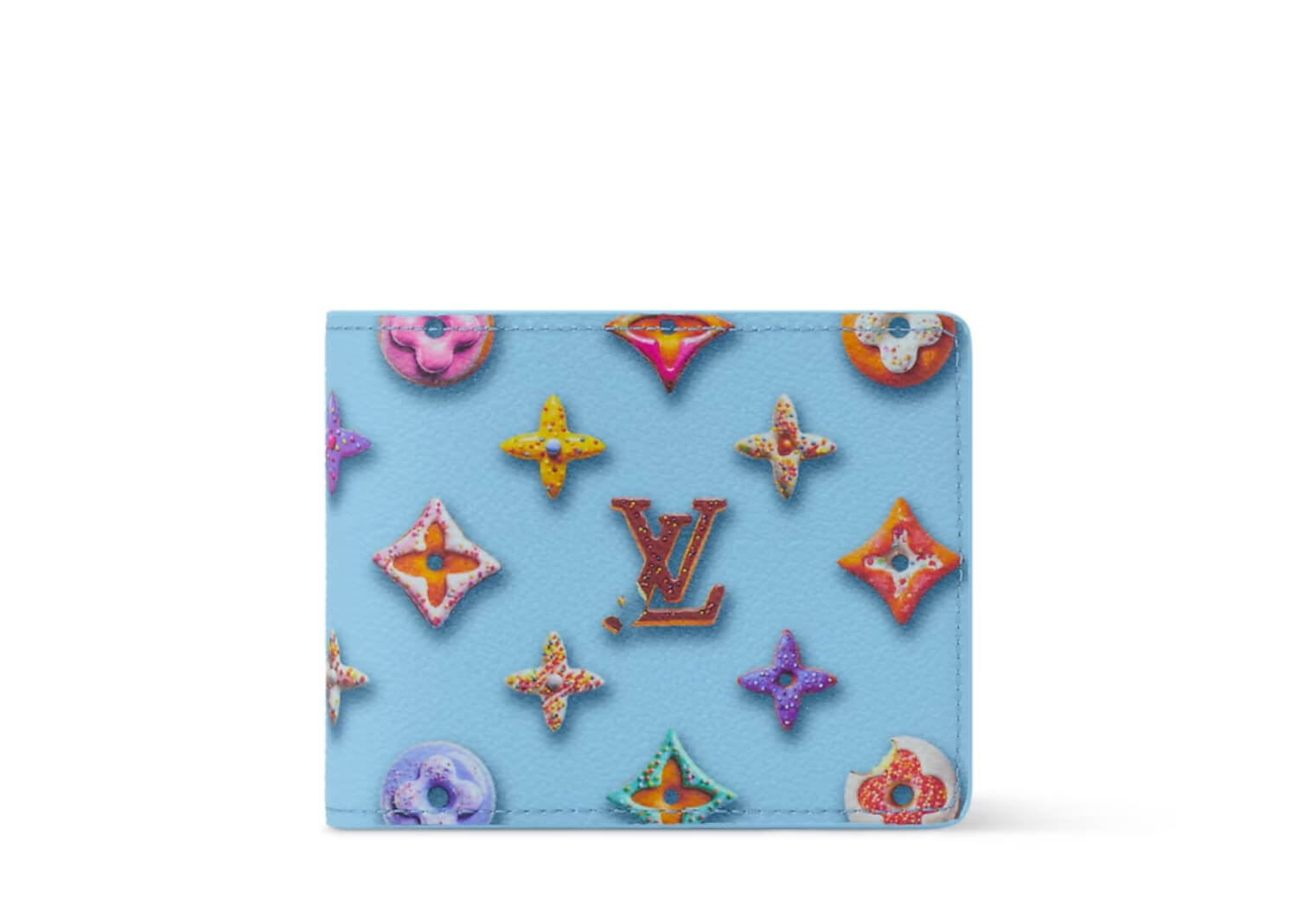 Louis Vuitton Slender Wallet Blueberry Monogram Donuts