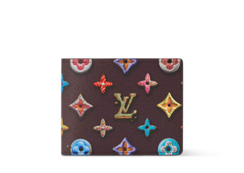 Louis Vuitton Slender Wallet Chocolate Monogram Donuts