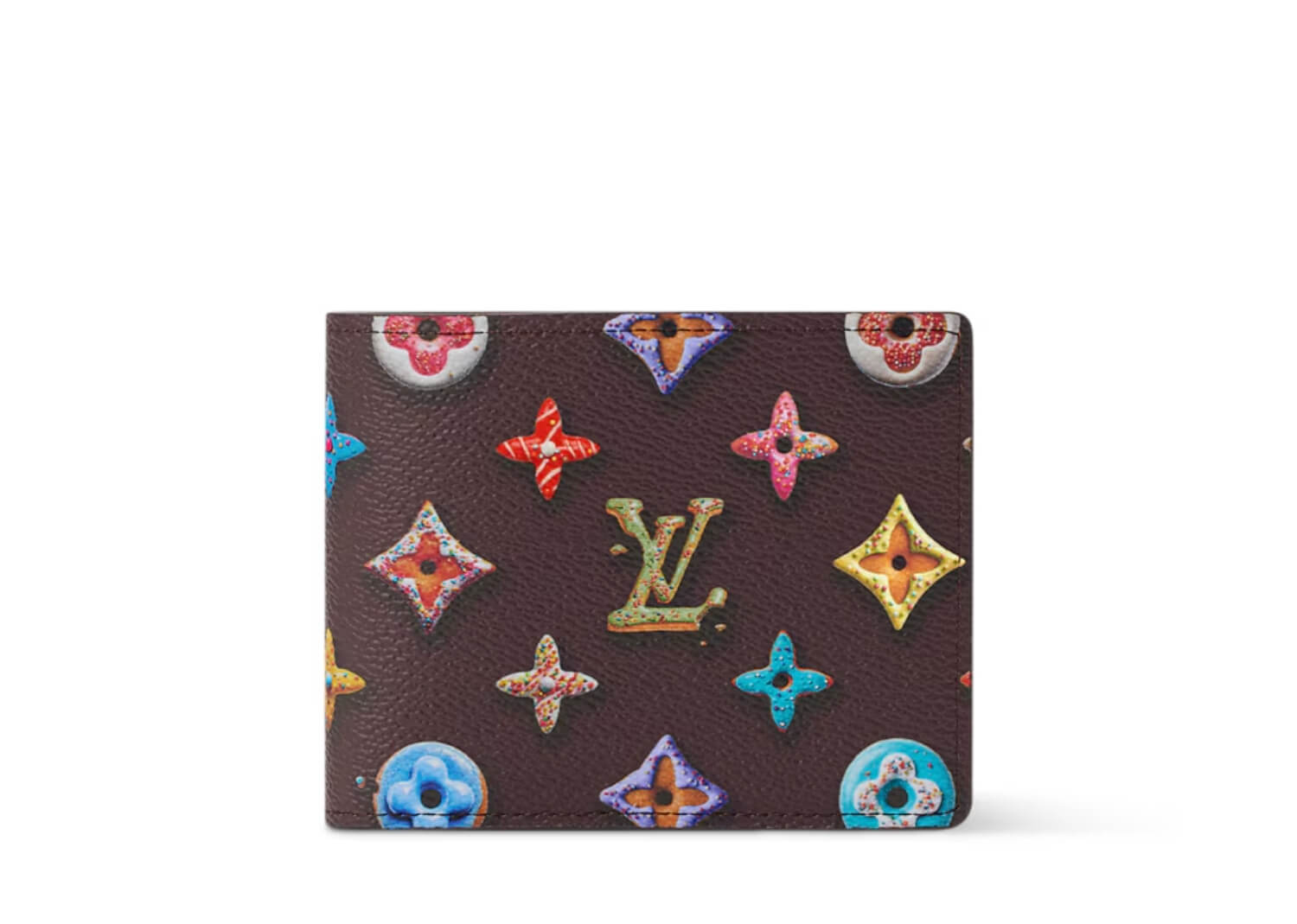 Louis Vuitton Slender Wallet Chocolate Monogram Donuts