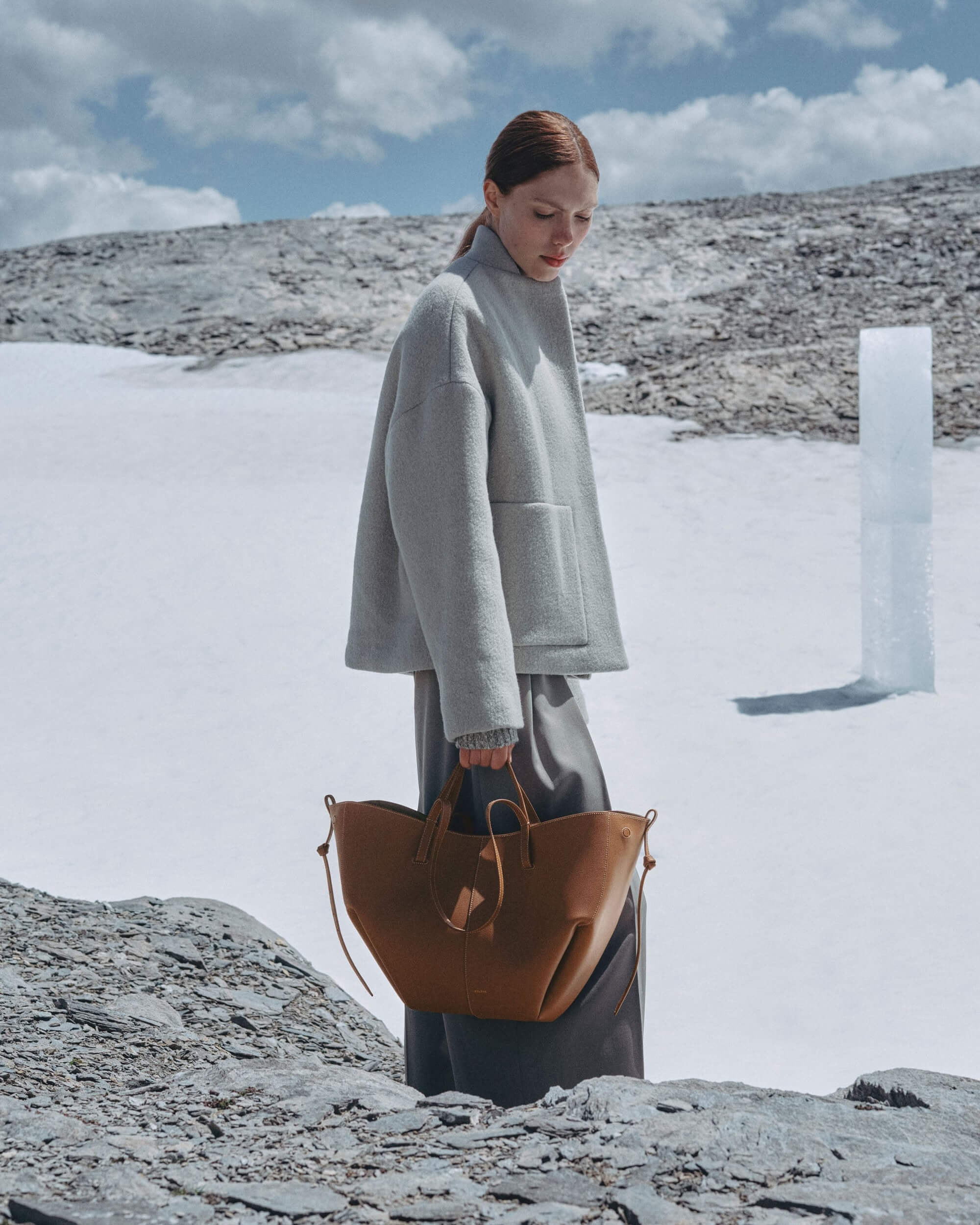 Polene Cyme Edition Textured Camel