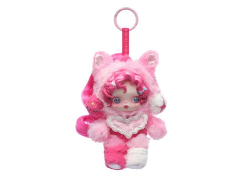 Pop Mart SKULLPANDA × My Little Pony Series Plush Doll Pendant Pinkie Pie
