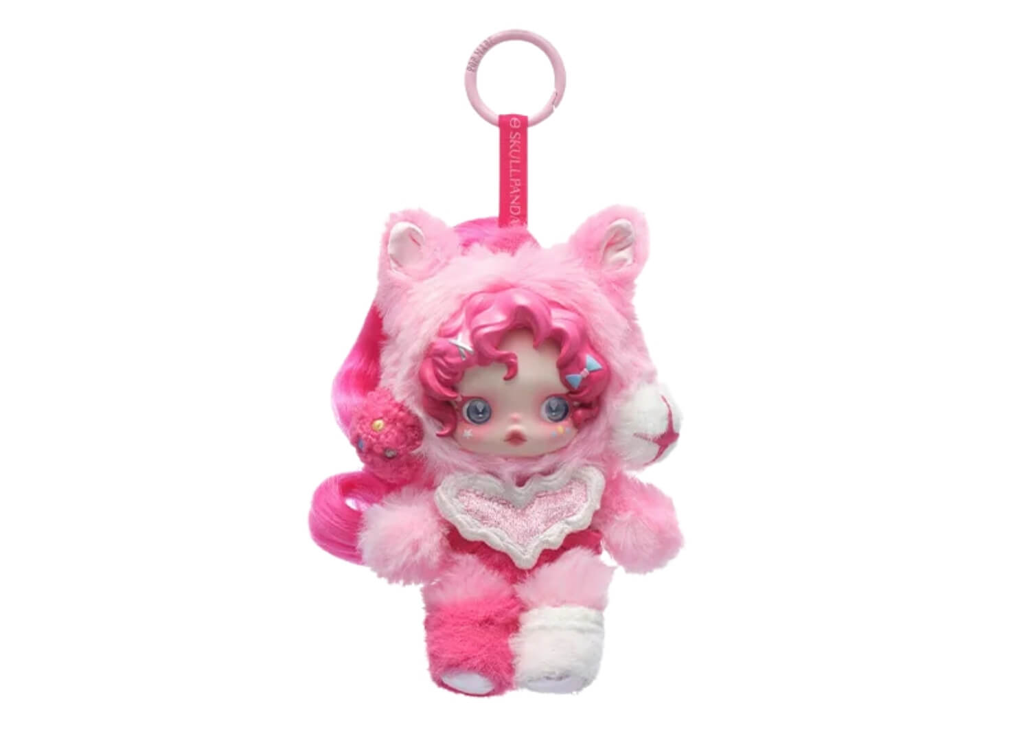 Pop Mart SKULLPANDA × My Little Pony Series Plush Doll Pendant Pinkie Pie