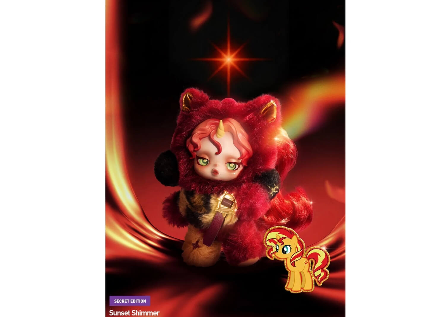 Pop Mart Skullpanda x My Little Pony Series Sunset Shimmer Secret