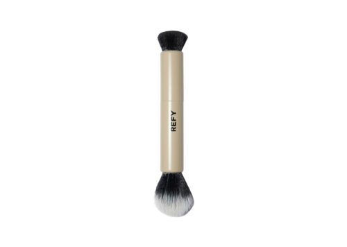 REFY Duo Brush Double-Ended Makeup Brush for Streak-Free Application