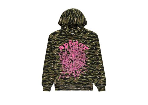 Sp5der OG Web V2 Tiger Camo HoodieTiger Camo