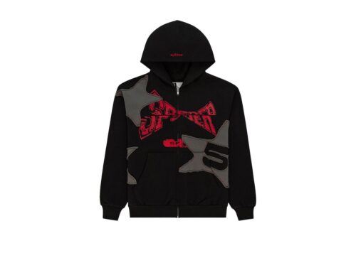 Sp5der Rhinestone Punk V2 Sweatpant Black