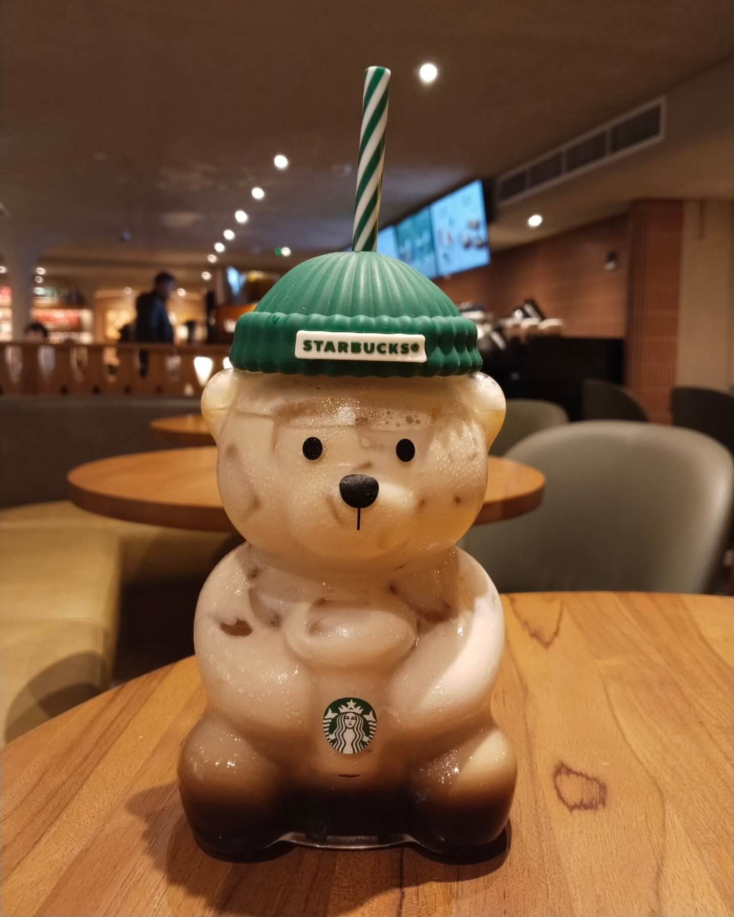 Starbucks Bearista Bear Glass Tumbler