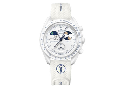 Swatch x Omega Bioceramic Mission To Earthphase Moonshine Gold Cold Moon White