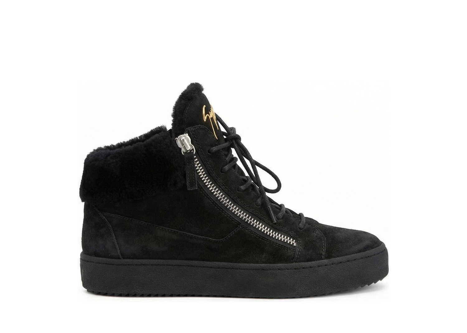 Giuseppe Zanotti Siyah Fermuarlı Sneaker Bot