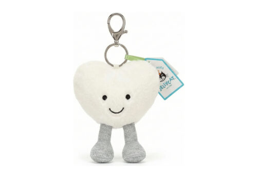 Jellycat Amuseable Cream Heart Bag Charm