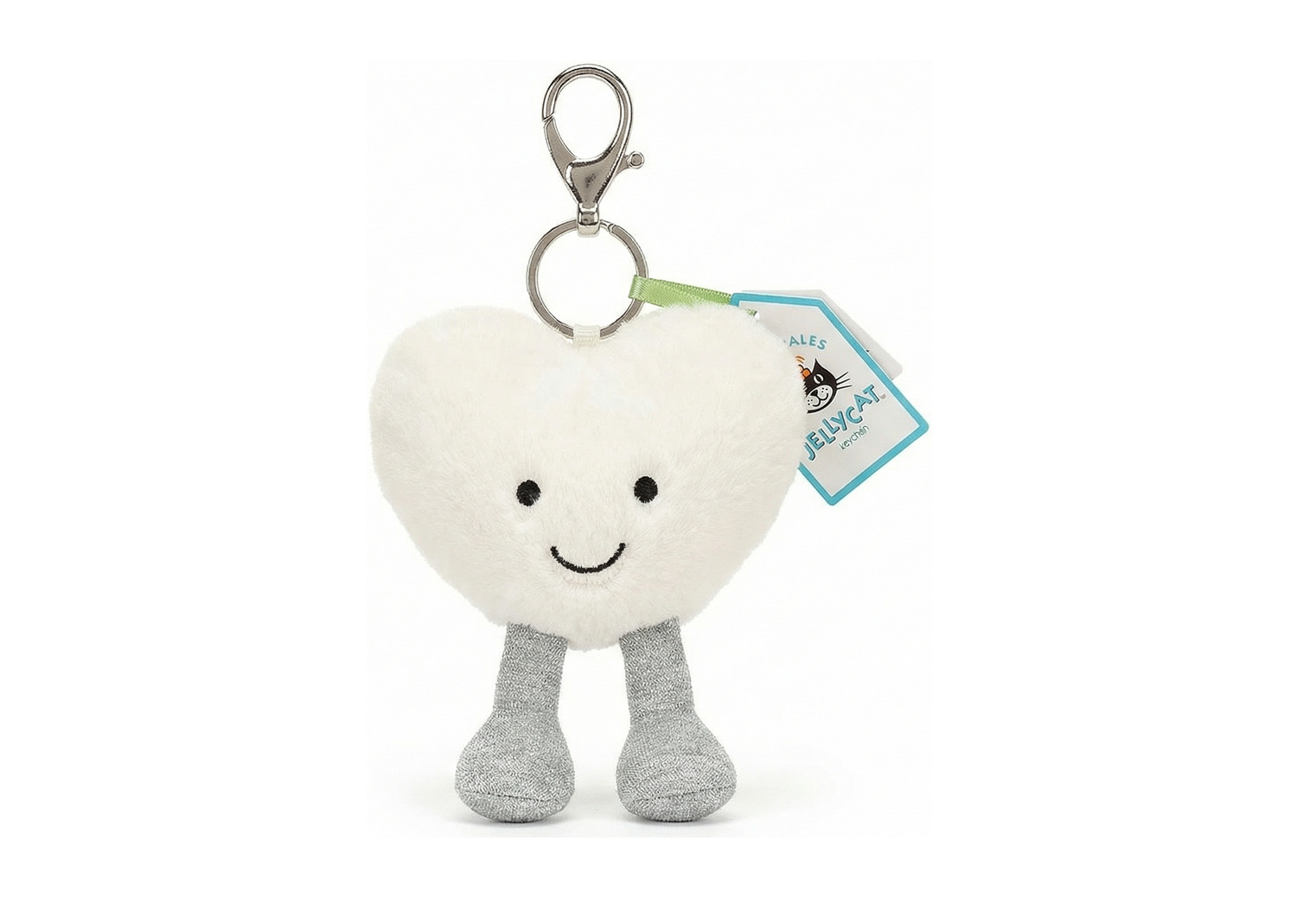 Jellycat Amuseable Cream Heart Bag Charm
