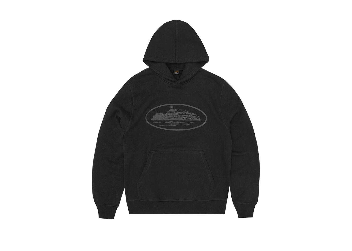Corteiz Alcatraz V2 Hoodie Triple Black