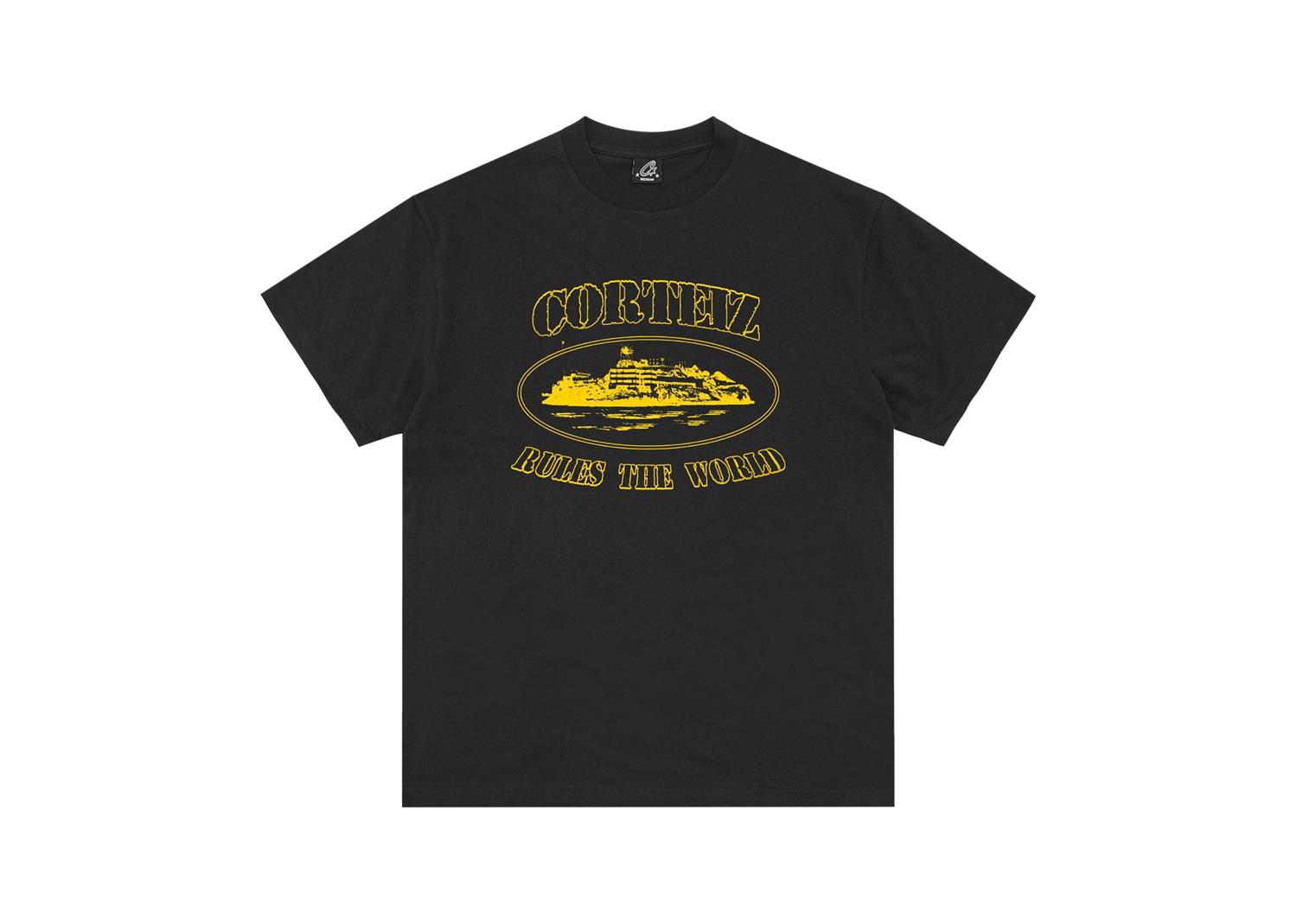 Corteiz OG Alcatraz Tee BlackYellow