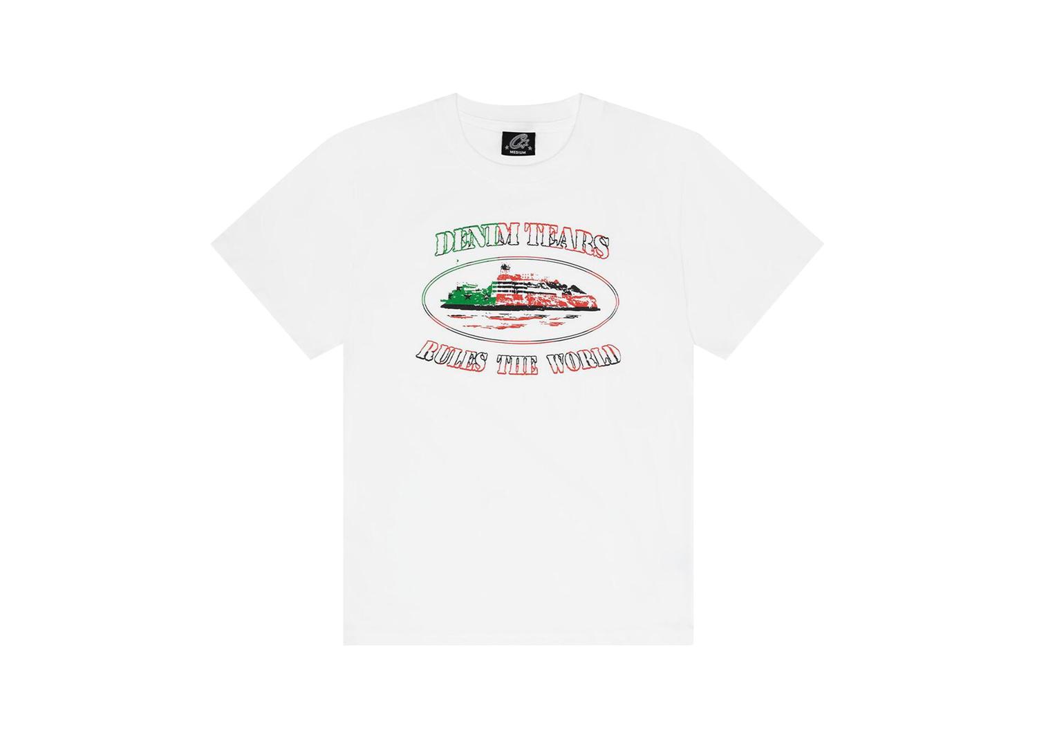 Corteiz x Denim Tears Cortears OG Alcatraz Tee White