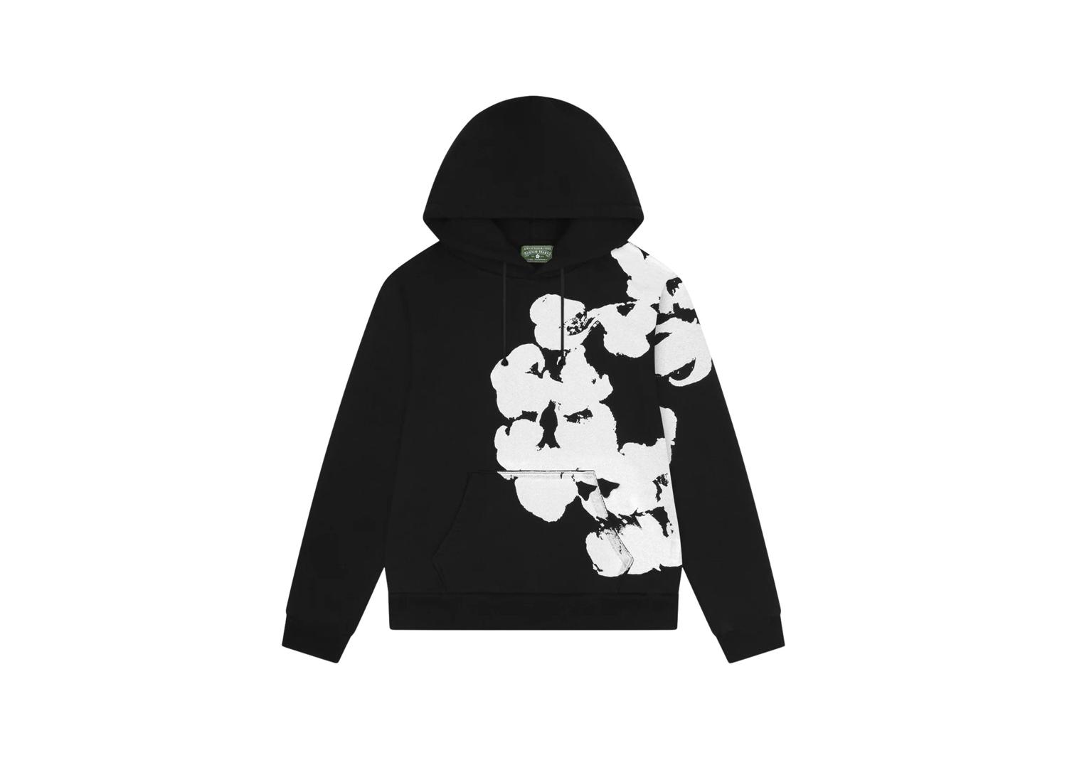 Denim Tears Big Cotton Wreath Sweatshirt Black