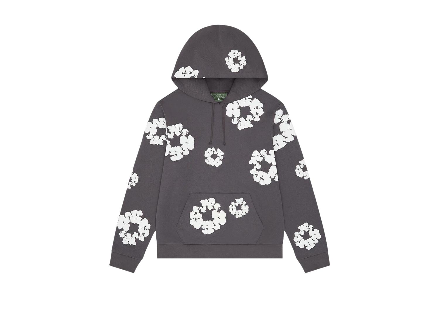 Denim Tears Cotton Wreath Hoodie Charcoal