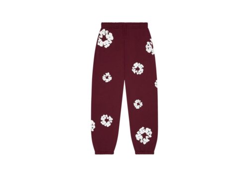 Denim Tears Cotton Wreath Sweatpants Burgundy