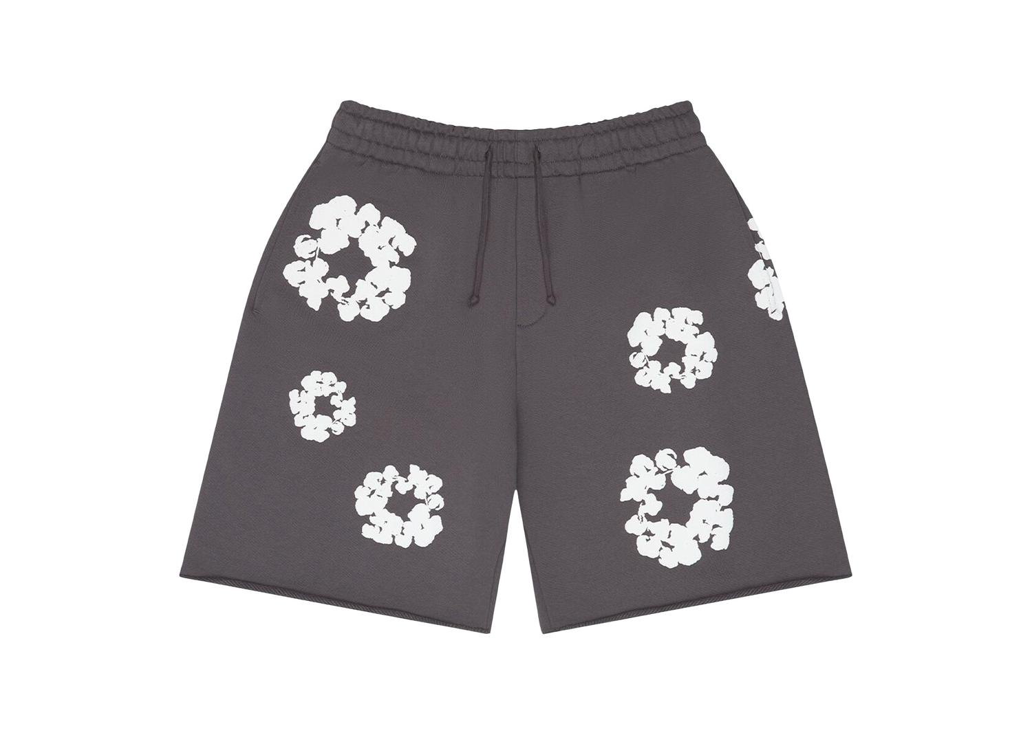 Denim Tears Cotton Wreath Sweatshorts Charcoal