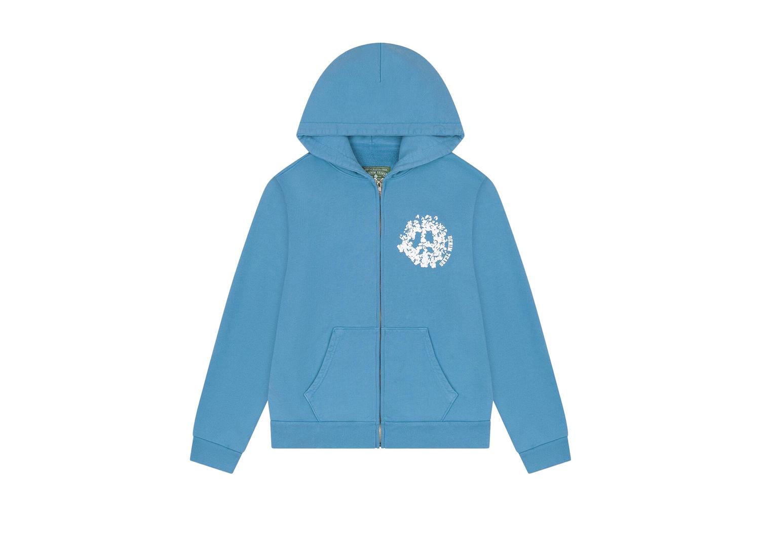 Denim Tears Denim University Zip Hoodie Light Blue