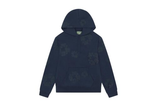 Denim Tears Mono Cotton Wreath Hoodie Navy