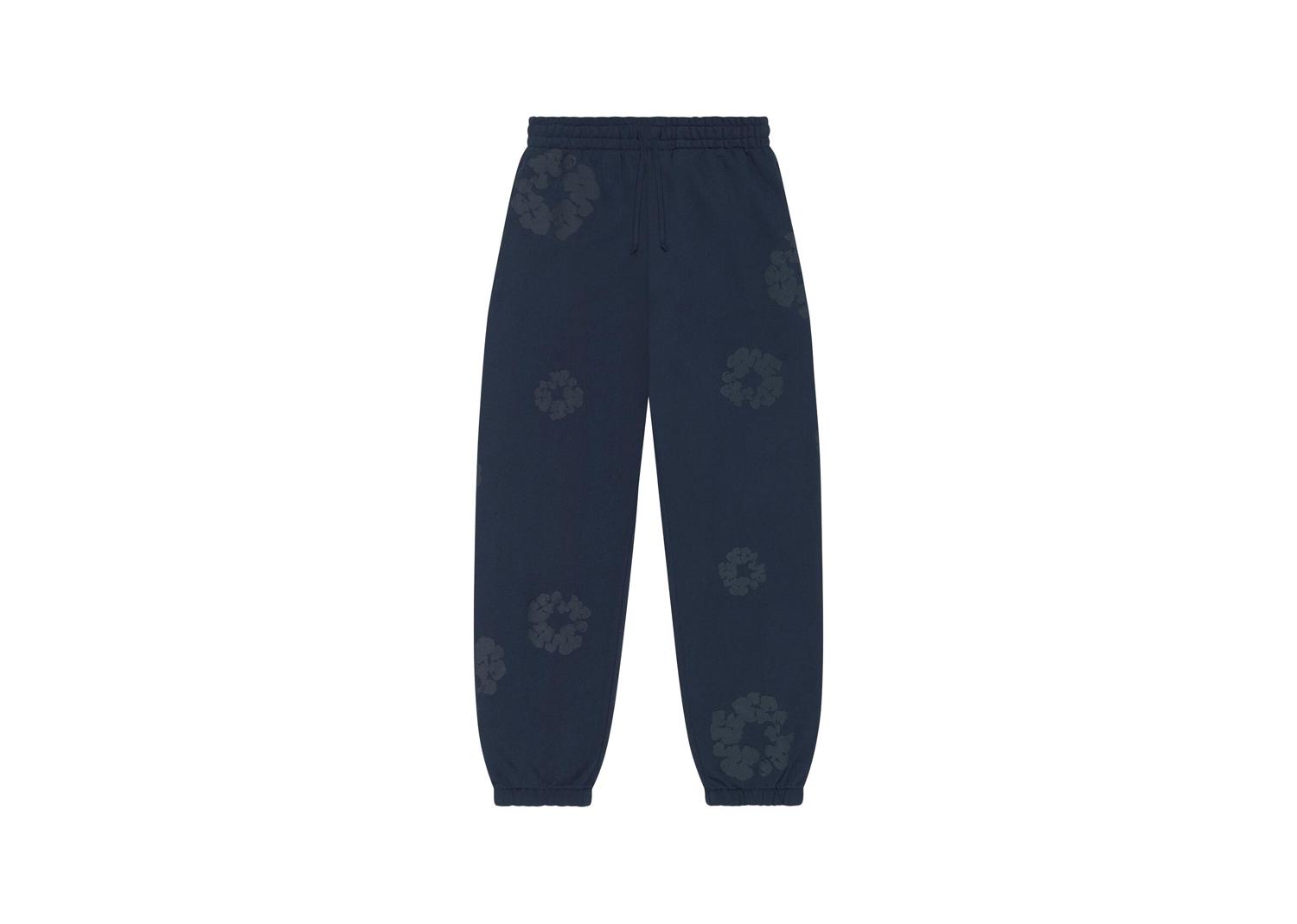 Denim Tears Mono Cotton Wreath Sweatpants Navy