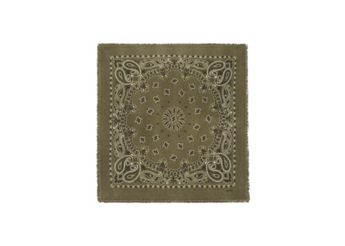 Kujten Large Bandana Hachiko Bico Cactus Large Cashmere Bandana Two-tone Printed