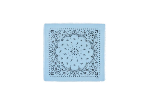 Kujten Petit Bandana Hachi bleu zéphir Petit bandana cachemire