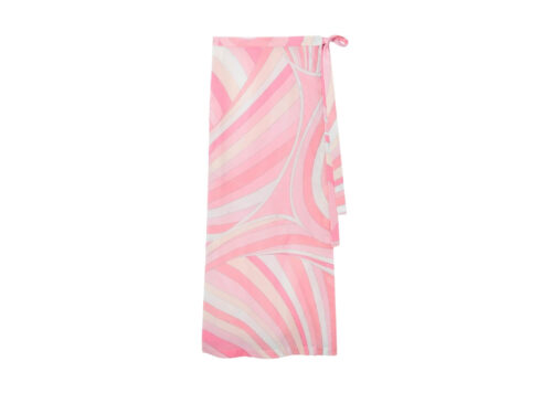 PUCCI Iride Print Cotton Sarong Pink