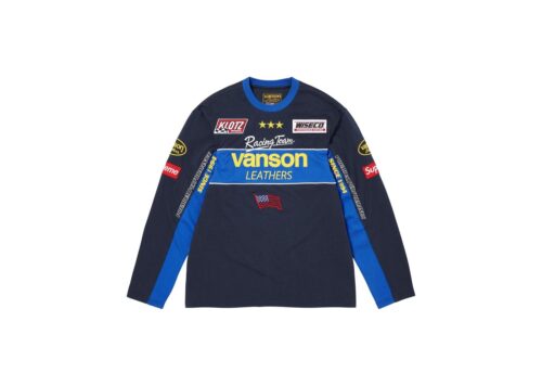 Supreme Vanson Leathers LS Top Navy