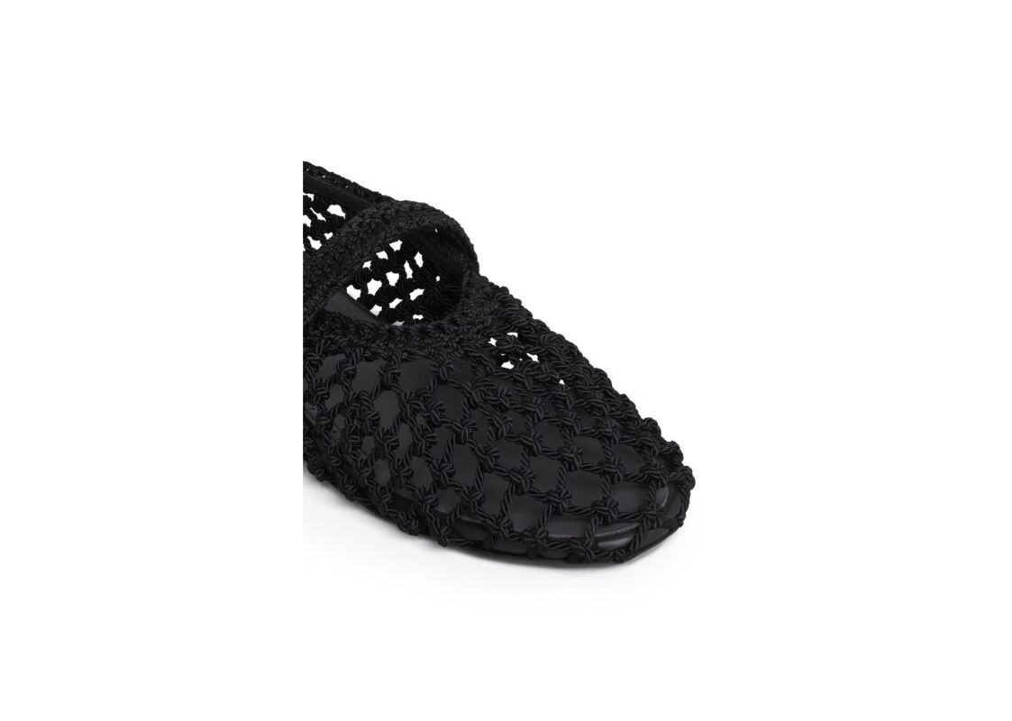 ALAÏA Ballet Flats in Satin Cord Noir 4