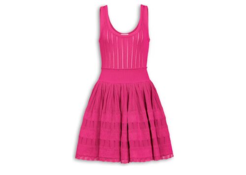 ALAÏA Crinoline Knit Dress Bougainvillea - BOUGAINVILLEA - 1