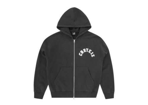 Corteiz Colly Arch Zip Hoodie 'Black' - Black - 1