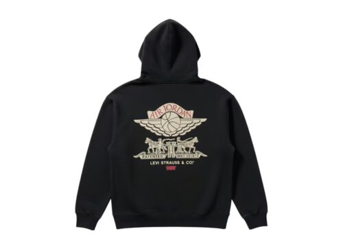 Nike Jordan x Levi's Full Zip Hoodie Black - Black - 1