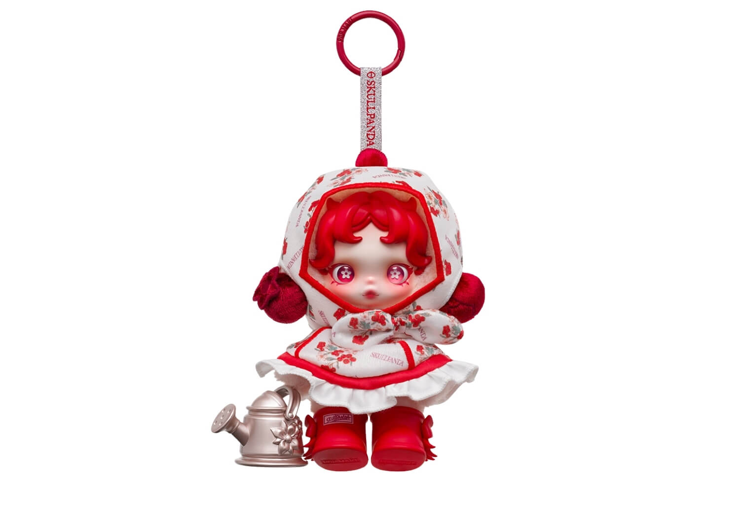 Pop Mart SKULLPANDA Amid Flowers Plush Doll Pendant