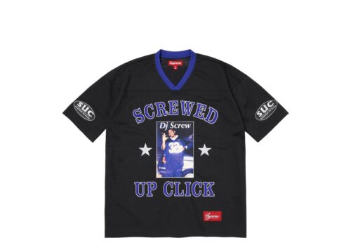 Supreme DJ Screw Football Jersey Black - Black - 1