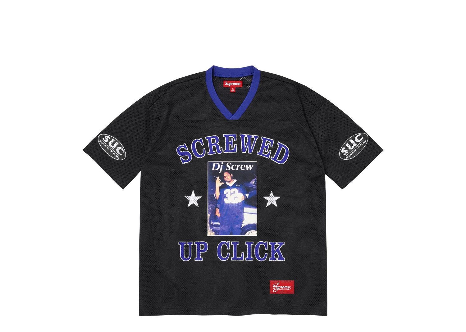 Supreme DJ Screw Football Jersey Black - Black - 1