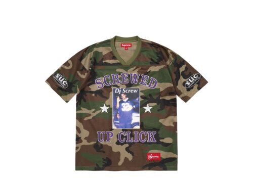 Supreme DJ Screw Football Jersey Woodland Camo - Woodland Camo - 1