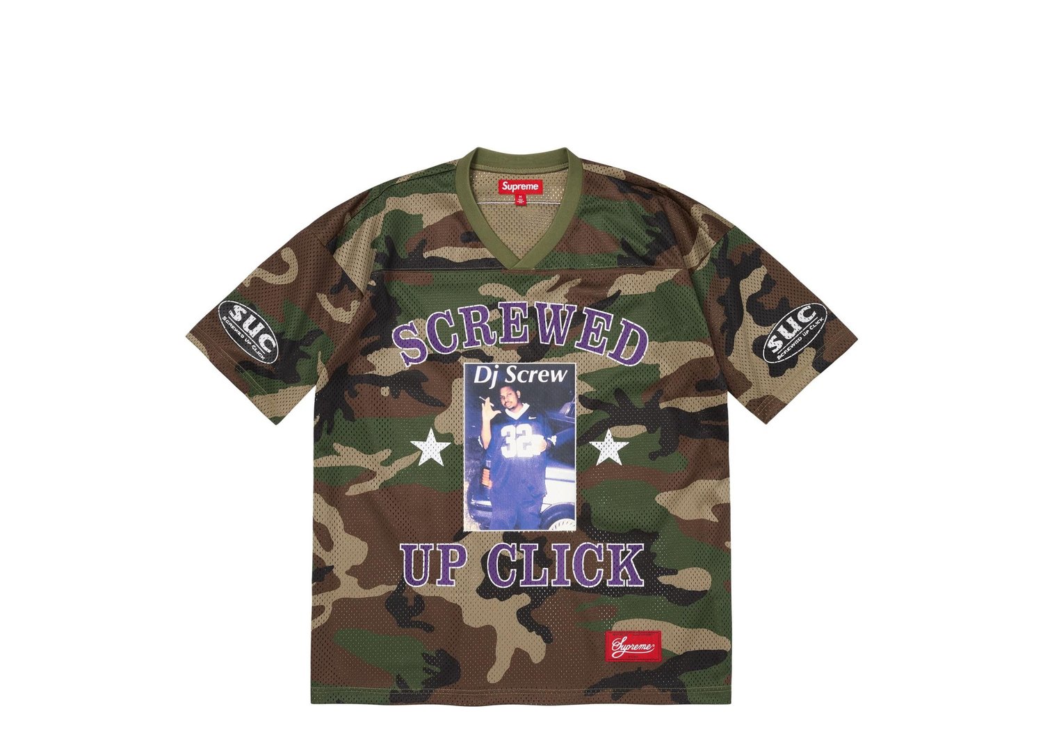 Supreme DJ Screw Football Jersey Woodland Camo - Woodland Camo - 1