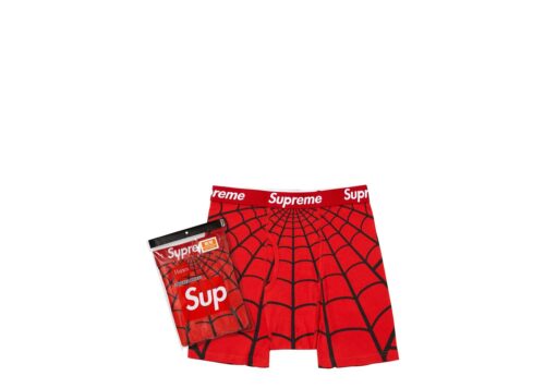 Supreme Hanes Spider-Man Boxer Briefs (2 Pack) Red - Red - 1