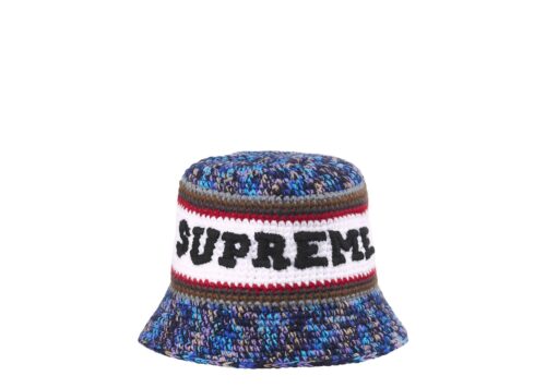 Supreme Knit Logo Crusher Hat (SS26) Navy - Navy - 1