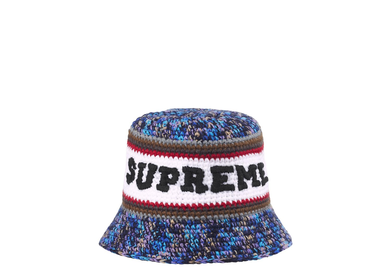 Supreme Knit Logo Crusher Hat (SS26) Navy - Navy - 1